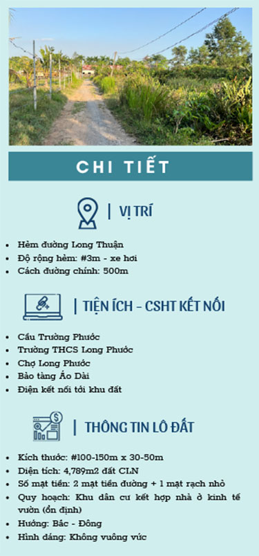 5000m2 đất vườn 2 mặt hẻm và 1 mặt rạch, phường Long Phước, TP. Thủ Đức, Giá 9tr/m2